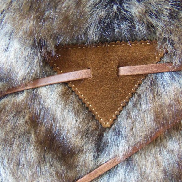 Oscar Sport Tall Brown Suede Boots With Faux Fur sz 37 - Picture 12 of 16